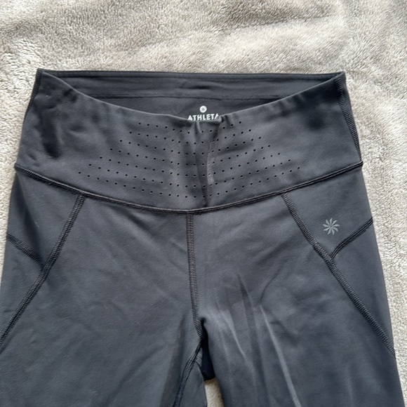 Athleta Black Cropped Leggings - Picture 4 of 7